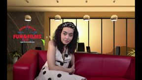 Deepthroat blowjob with teen Jasmin in an adult theater