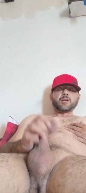 Masturbating