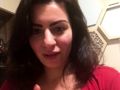 Busty brunette bitch with big boobs