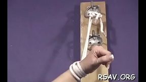 Bitch gets coarse spanking