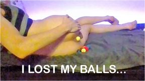 Lina takes tons of Balls in her Ass until she CUMS