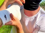 Czech Hunter SneakMaster96 Foot Worship smelly stinky feet white socks TN Polish twink german bare