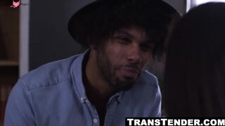 Black Dude & Transgender Threesome - Double Delight