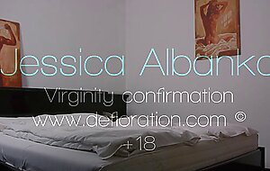 Hottest virgin teen Jessica Albanka masturbating