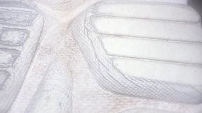 Under Her Hokas – Post-Gym Pedal POV