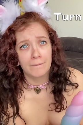 Sir Disciplines Bratty Bunny with Big Toys and Overstimulation - Veggiebabyy