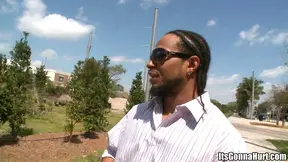 Stimulated White Boy Yells Begging For More Of The Black Cock