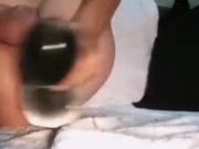 Bulgarian Slut Anal Gapes with Huge Black Dildo until Prolapse 18+