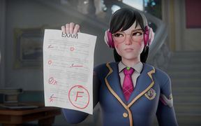 D.va Exam Disaster Turns Into BBC Tight Asshole Stretching - Overwatch 3D Porn