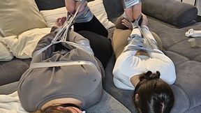 Tape Hogtied with my turkish friend Sila