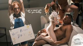 Stepdad clueless as stepkids have wild sex at home