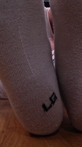 Boy Feet & Socks Smelling Foot Fetish Close up Sneaker & Sock Strip