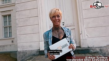 german short hair skinny tattoo blonde milf at public pick up date