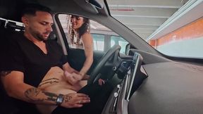 Handjob to Stranger and Deep Blowjob at His Home with Deepthroat