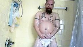 My first jerk off video in shower