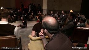 ”Sexy mixed slave screwed in public”