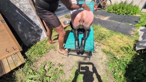 Domination Session for This Mature Woman in the Garden.