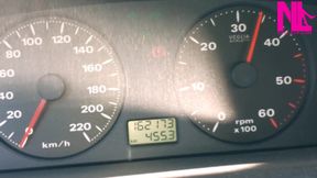 Revving My Car in Pink Flowered Flip Flops