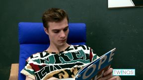 Lustful Twink Lucas Fills His Butt With Red Dildo And Wanks!