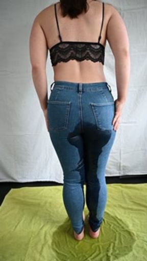 First Time Wetting Jeans