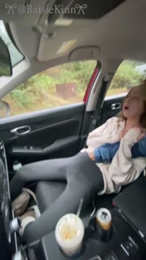 Tiny Girlfriend Soaked In Car – Wet Leggings, Intense Fingering &amp; Multiple Squirting Orgasms 💦🔥❤️