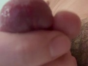 Japanese guy hand job eagle wings style, squirting with touching bell-end. uncensored