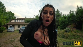 DEBT4k. Watched by having car sex...
