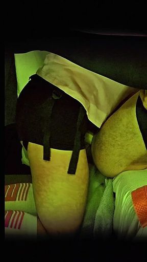 Femdom Wife Pegging Husband with Big Dildo and Very Deep