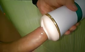 Fleshlight White big cock milking