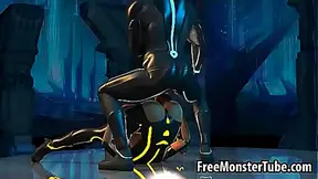 Tron Vixen Rides Wild in Sizzling 3D Animated Fantasy Frenzy