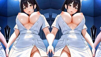 Watch this uncensored hentai with a busty nurse & a messy creampie