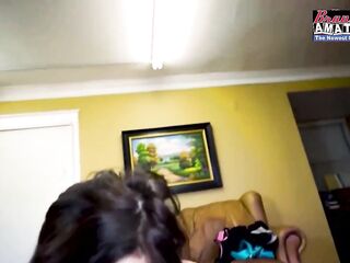Horny Nerdy Brunette Shauna Sucks A Knob And Gets Fucked!