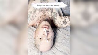 Tatted Facial cumshot