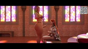 Queen Royally Rewards An Exotic Futa Dancer with blowjob