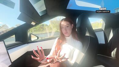 Hot Russian Girl Takes Best Friend's Girlfriend's Virginity Creamy Car Sex POV