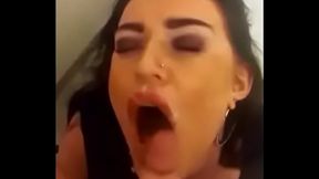 cumshot on pregount girl -cumshot lesbian latina interracial pornstar creampie