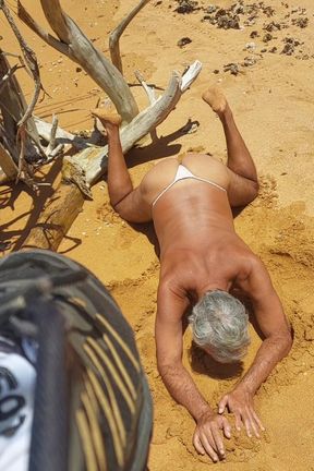 Ladysilva My Hot Ass in Panties on the Beach