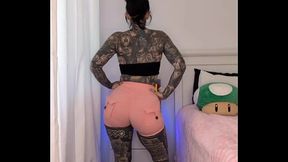 Gym Tights try on Haul Melody Radford Porn