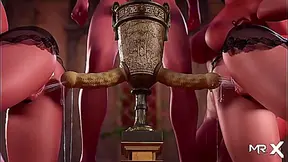 Nadia Takes Dual Pleasure in Wild Two-Cunt gangbang Ending Deep