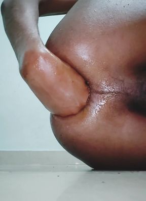 Indian Gay Dirty Rajjuta69 Fisted Her Own Ass Very Hard.
