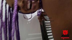 nao tinha dinheiro para pagar a pizza, pago de outra forma - joaoosafado - preta fogosa