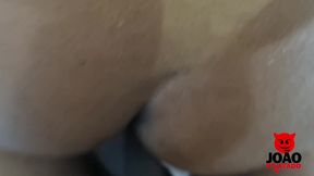 nao tinha dinheiro para pagar a pizza, pago de outra forma - joaoosafado - preta fogosa
