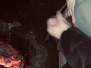 Hard dick and fire