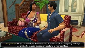 Desi Saree widow aunty got fucked by her son'_s friend