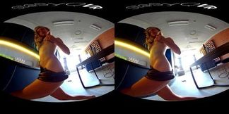 Amateur Russian babe teasing in exclusive POV VR video