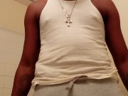 Whole lotta dick in these gray sweats