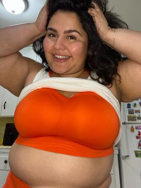 Blowing the BF in the kitchen