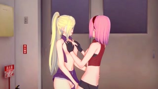 [Natuto] Ino x Sakura(3d hentai)