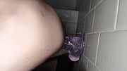 Gender fluid webcam model trying out new toy from fan