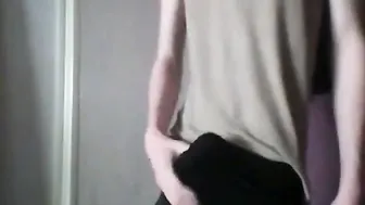 Skinny twink masturbates with sex toy in solo session